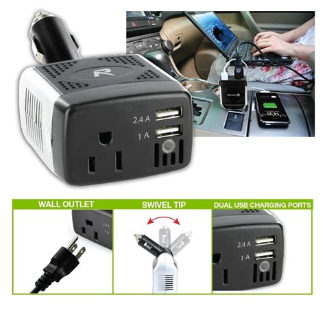 Road Proof 120 Watt Inverter with 2 USB Charging Ports