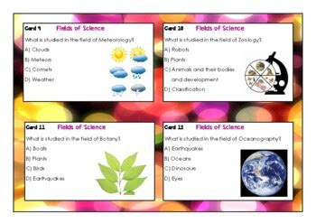 Fields of Science Task Cards by KD's Teaching Stuff | TPT