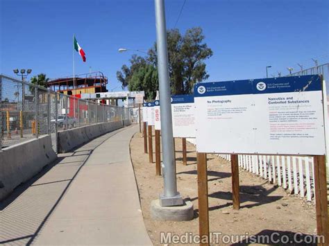 US-Mexico Border Crossing in Los Algodones - Mexico