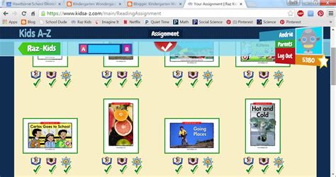 RAZ-Kids Login How To ~ Kindergarten Wondergarden