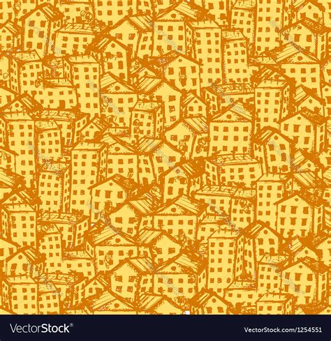 City sketch seamless background for your design Vector Image