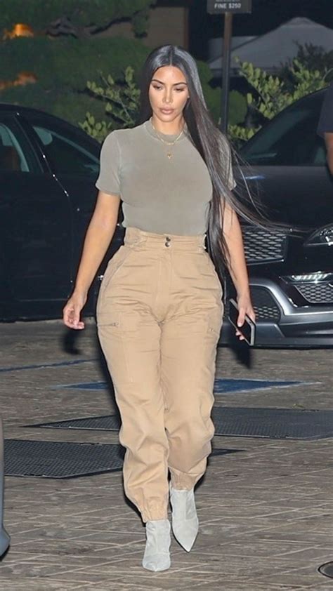 Kim Kardashian West’s Summer Date Night Look? Tactical Pants and Heels | Kim kardashian outfits ...