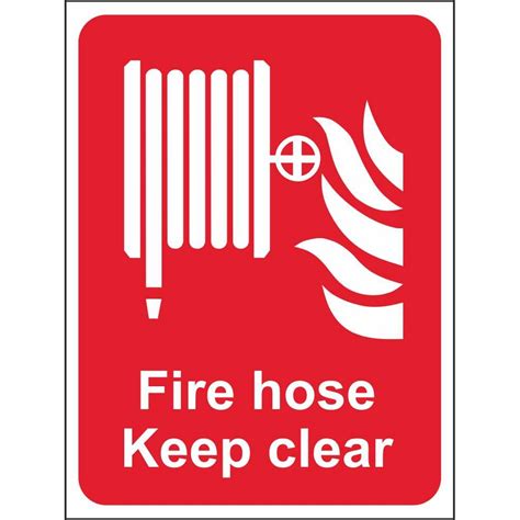 Fire Hose Keep Clear Signs | Fire Fighting Equipment Safety Signs