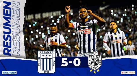 Resumen: Alianza Lima vs Universidad San Martín (5-0) #LIGA1BETSSONXGOLPERU - YouTube