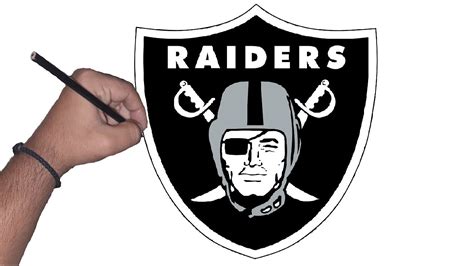 How to draw the logo of Oakland Raiders - YouTube