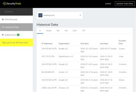 How to quickly view your DNS history for free (A, MX, NS, TXT, etc.)