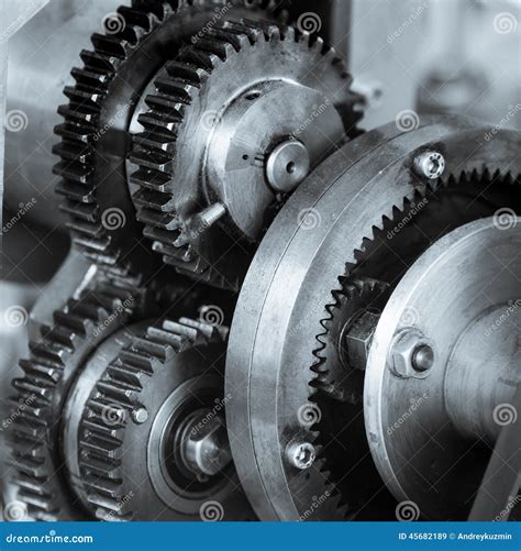 Gears And Cogs Of Old Machine Stock Photo - Image: 45682189