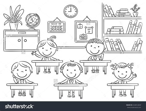 school room clipart black and white 20 free Cliparts | Download images ...