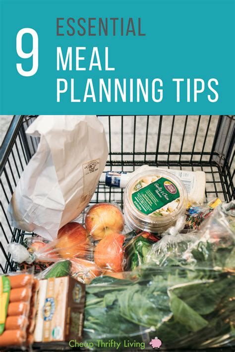 9 Essential Meal Planning Tips | CheapThriftyLiving.com