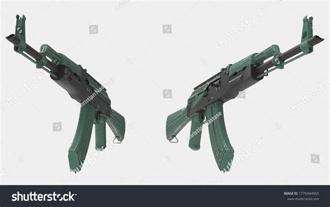 Machine Gun Right Side View Isolated Stock Illustration 1776994955 | Shutterstock