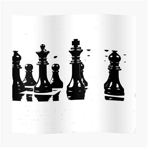 "Chess Silhouette " Poster by xaidex | Redbubble