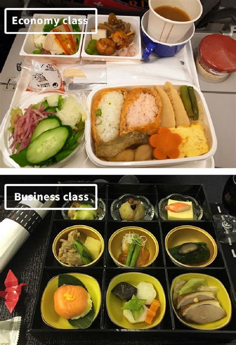 Airplane Food: Economy Vs. First Class Meals on 19 Airlines