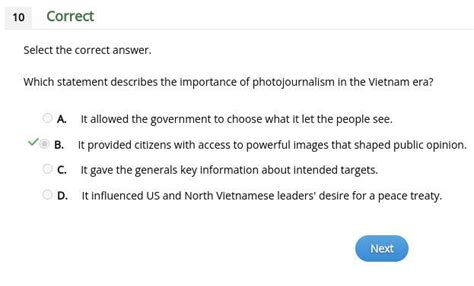 Which statement describes the importance of photojournalism in the ...