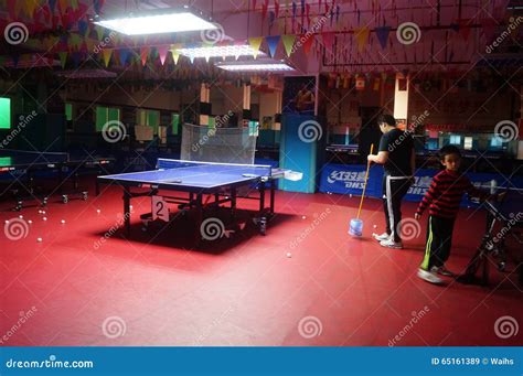 Shenzhen, China: Children Table Tennis Training Editorial Stock Image ...