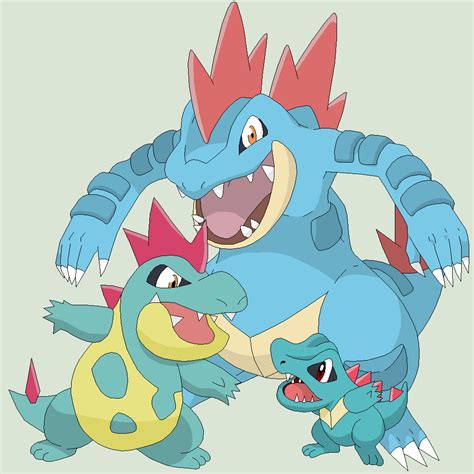 Pokemon Base 54~Totodile Evolution~ by Xbox-DS-Gameboy on DeviantArt