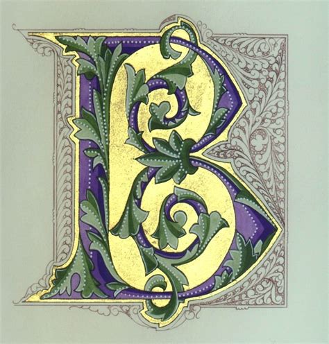 Illuminated Calligraphy Letters - Calli graphy