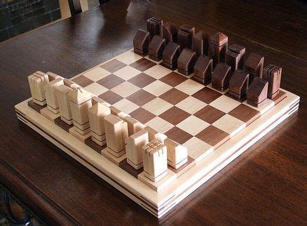 Unique Handmade Wooden Chess Set | Wooden chess, Wooden chess set, Diy chess set