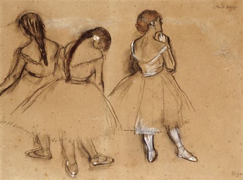 Three Dancers (sketch) Art Print by Edgar Degas | King & McGaw