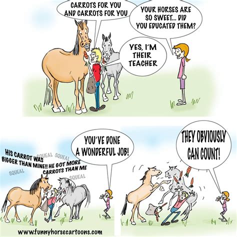 Funny Horse Cartoons | Horse quotes funny