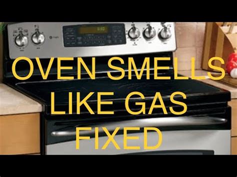 GE OVEN Smells Like GAS - EASY DIY FIX - YouTube