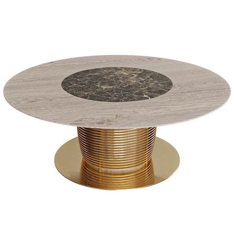 Dining table Aragorn round, Inedito - Asnaghi - Download the 3D Model ...
