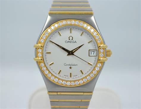 Omega Constellation Two Tone Diamond Bezel Steel 18K Gold Quartz Ladie – Hashtag Watch Company