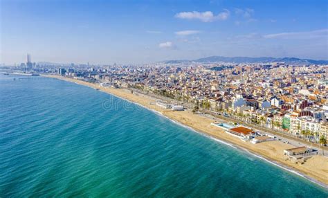 Badalona Spain Coast and Beach. Spain Stock Photo - Image of walk ...