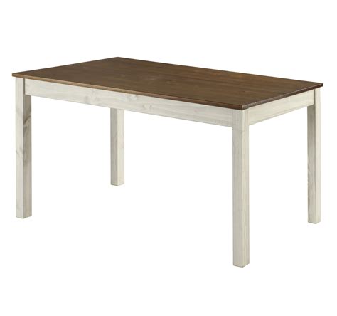 Wood Dining Table White Distressed | Furniture Dash