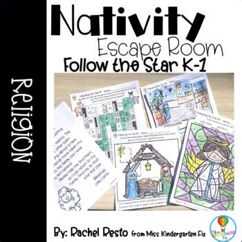 Nativity Escape Room-Kindergarten and First Grade by Miss Kindergarten Fix