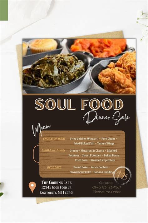 Soul Food Dinner Flyers