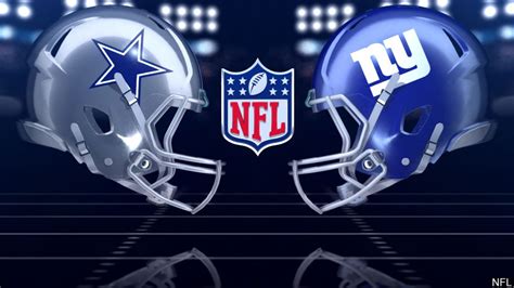 Cowboys Vs Giants Helmets