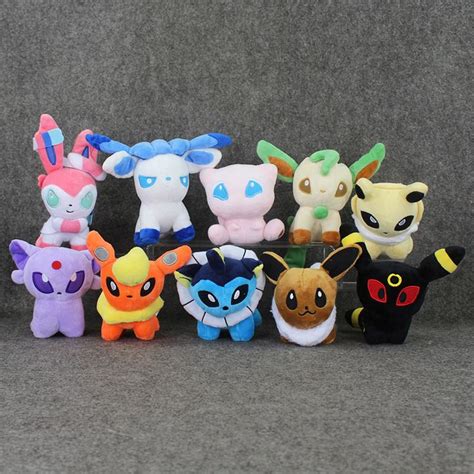 Retail 1Pcs Anime Eevee Plush Mew Umbreon Espeon Jolteon Vaporeon Flareon Glaceon Leafeon Eevee ...