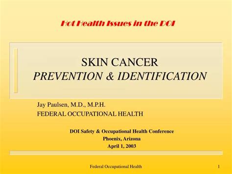 PPT - SKIN CANCER PREVENTION & IDENTIFICATION PowerPoint Presentation - ID:293758