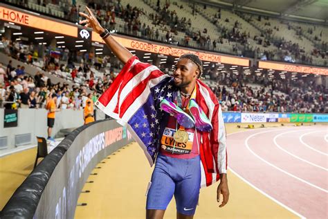 World champion Noah Lyles wins award for best U.S. track and field ...