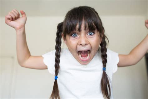 Angry girl stock image. Image of brown, caucasian, hands - 144463079