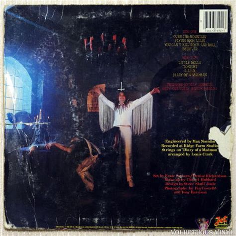 Ozzy Osbourne ‎– Diary Of A Madman (1981) Vinyl, LP, Album – Voluptuous ...