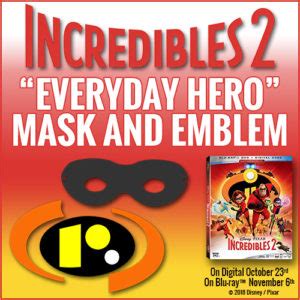 Incredibles 2 Printable DIY Hero Mask and Emblem!