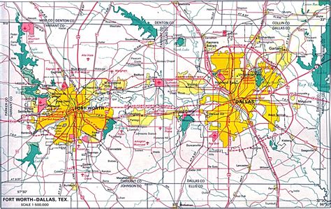 Dallas Fort Worth Map Printable