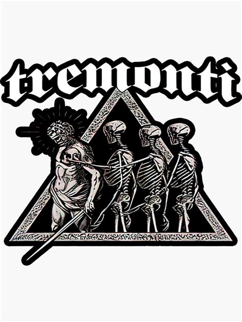 "3 skull and human Tremonti logo vintage" Sticker for Sale by KAIDENJOHNSON | Redbubble