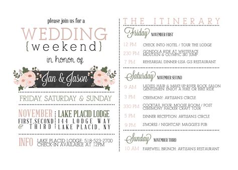 Destination wedding itinerary, Wedding day itinerary, Wedding itinerary