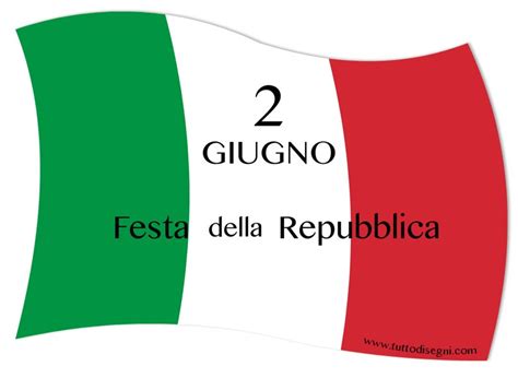 Bandiera Italiana Festa della Repubblica - TuttoDisegni.com