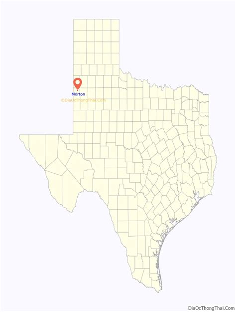 Map of Morton city, Texas - Thong Thai Real