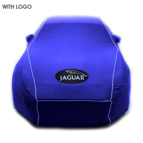 Jaguar F-Type 2013+ - Custom Indoor Car Cover (blue with piping)