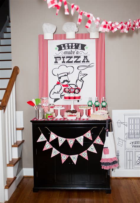 Pierson's Pizzeria! Little Chef Pizza Birthday Party - Anders Ruff ...