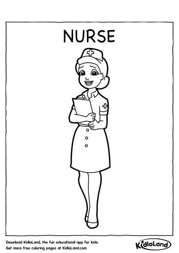 Nurse Coloring Page