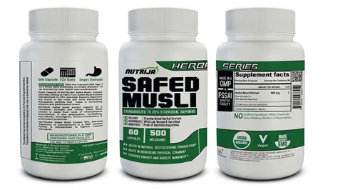 Buy Safed Musli Extract 500Mg Capsules in India | NutriJa™ Supplement Store