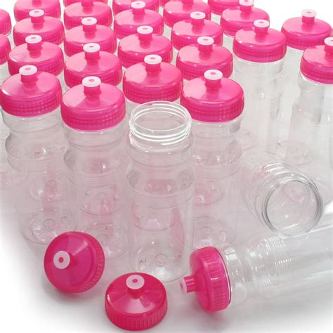 Rolling Sands BPA-Free 24 Ounce Clear/Rainbow Water Bottles, Bulk 100 ...