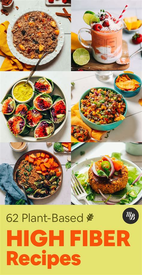 62 High Fiber Recipes (Plant-Based!) | High fiber dinner, High fiber ...