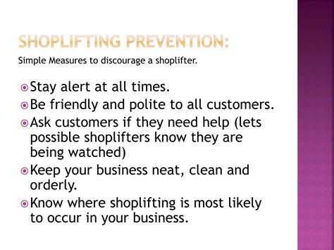 PPT - Shoplifting and Theft prevention PowerPoint Presentation, free download - ID:1655444