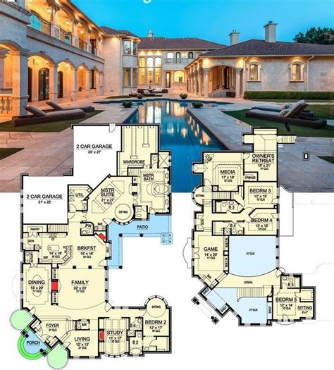 Pin by Lucy Archie on For the Home | Mansion floor plan, House ...